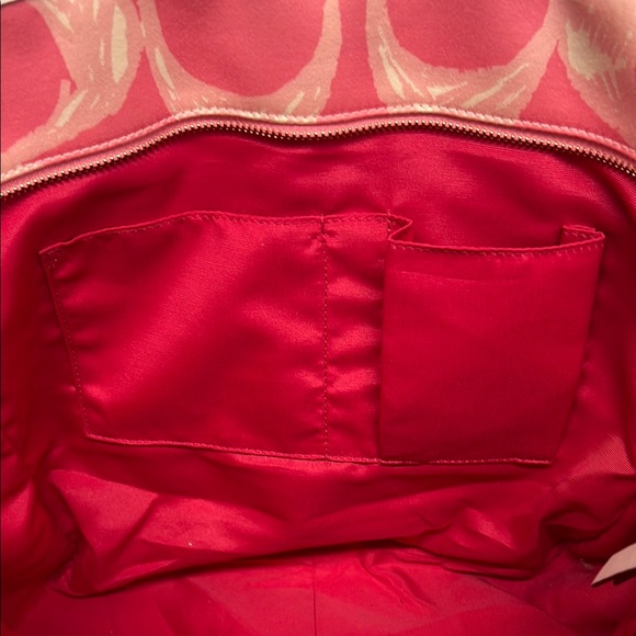⚜️Coach Signature Pink Canvas Tote Bag 💕 - Picture 4 of 11
